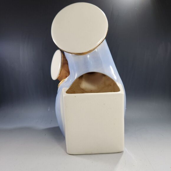 LG ArtMark Madonna Head Vase Planter Mary Baby Jesus Nativity Art Mark Japan - Picture 3 of 10